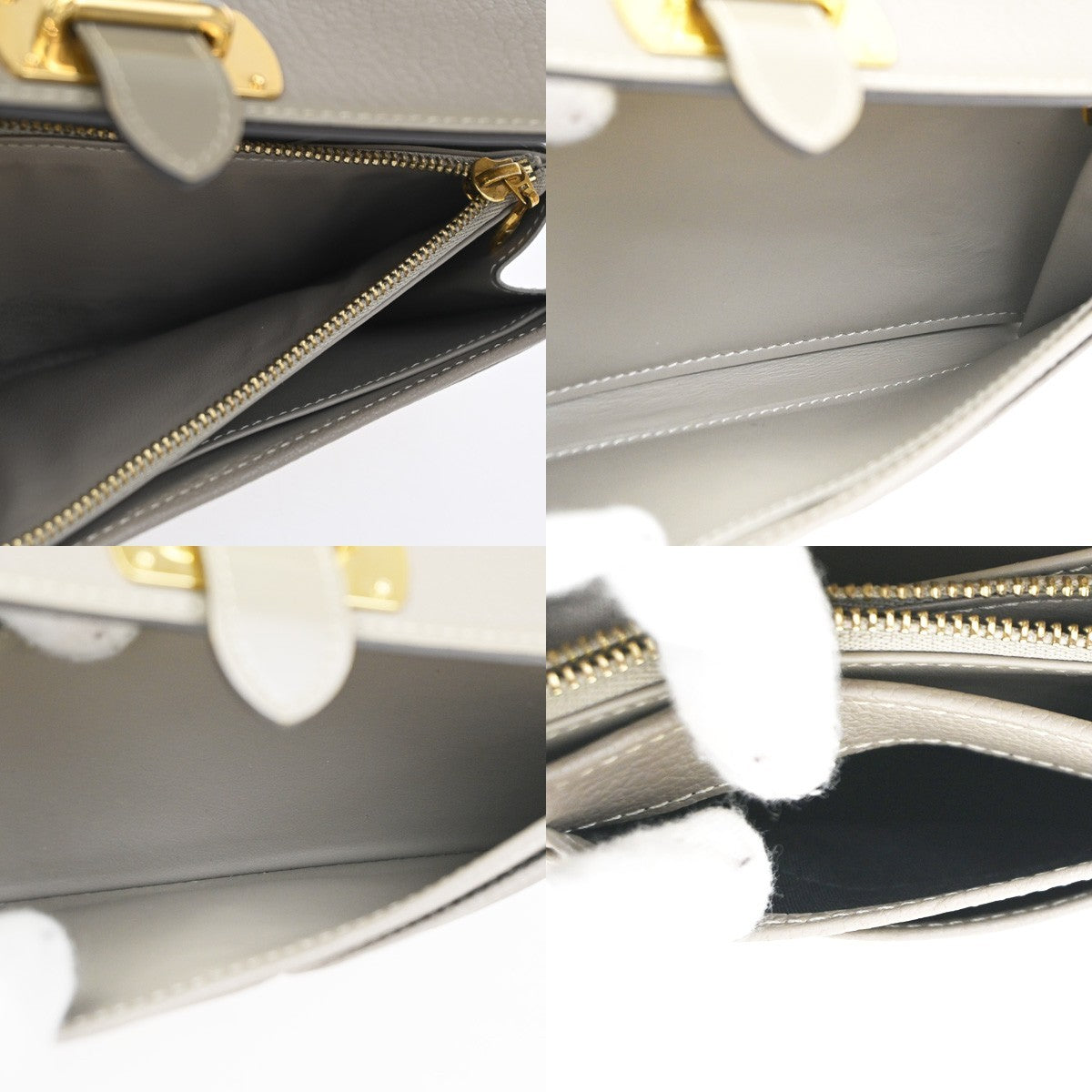 Louis Vuitton Suhali Le Favori Wallet Leather, GRAY, LEATHER, Wallets