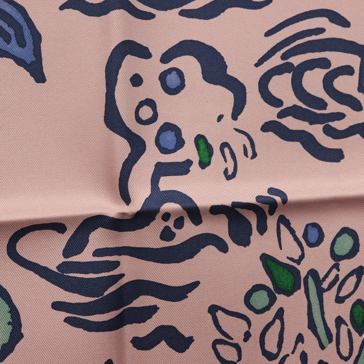 Hermes Carré 90 Silk multicolor, PINK, SILK, Scarve & shawl