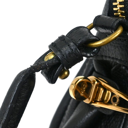 Chloe Paraty Top Handle Bag Leather, BLACK, LEATHER, Handbag