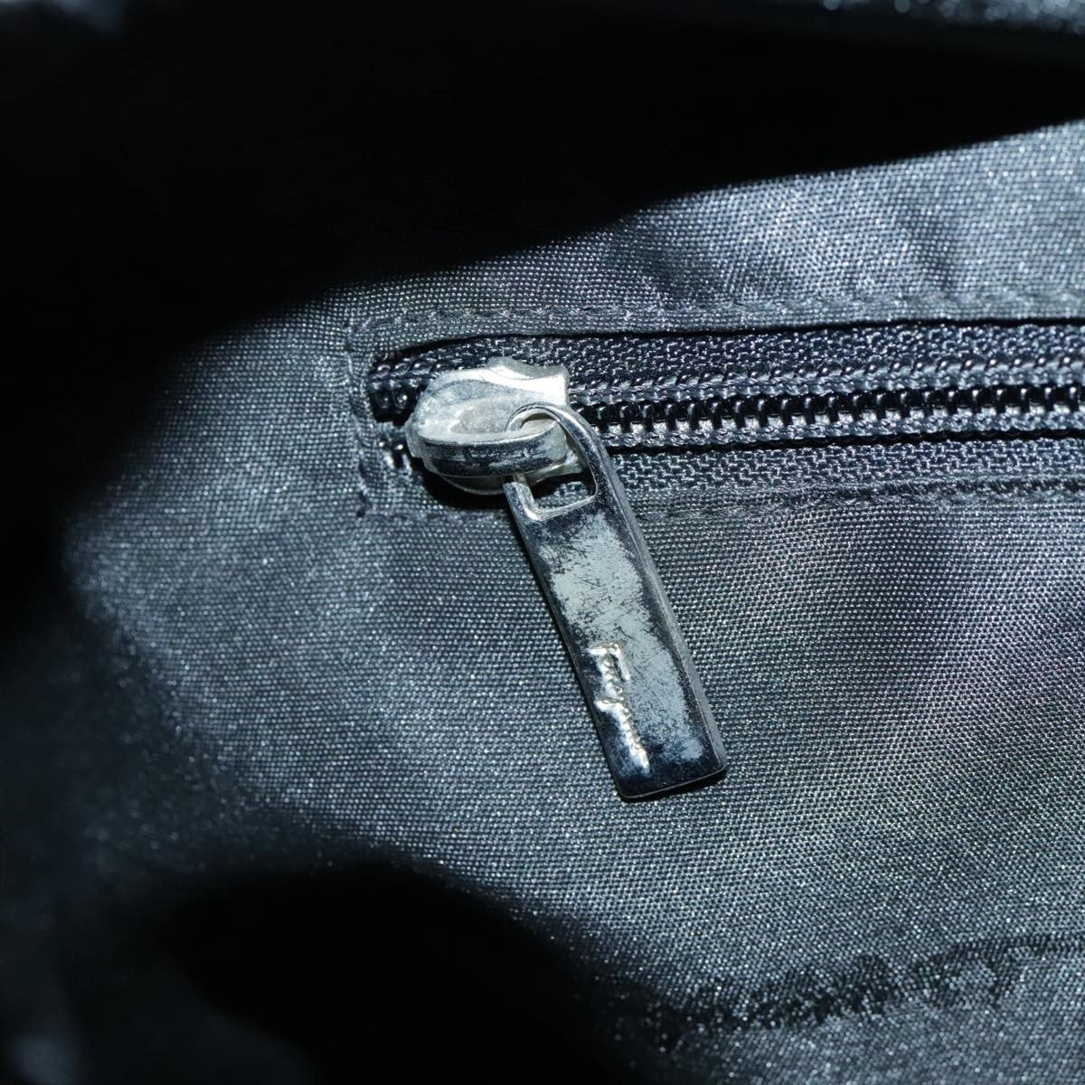 Salvatore Ferragamo Gancini Shoulder Bag Nylon, BLACK, NYLON, Shoulder bag