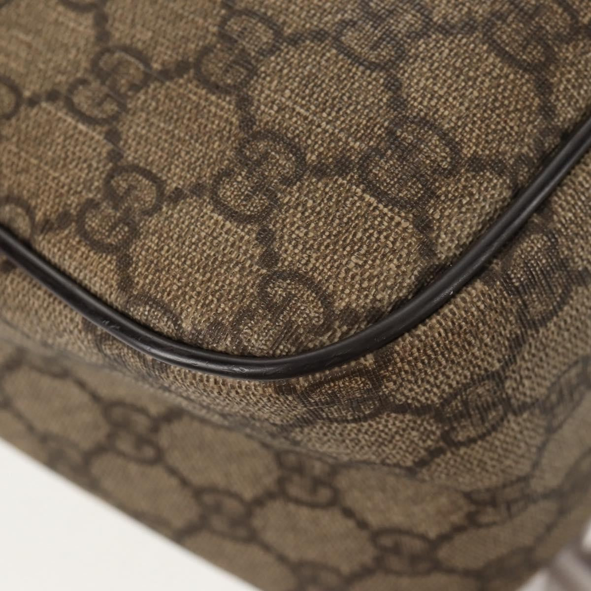 Gucci Interlocking G Messenger Bag GG Coated Canvas, BROWN, PVC, Crossbody bag