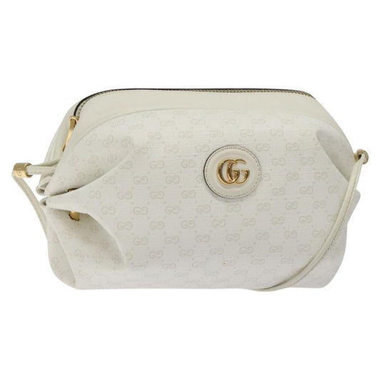 Gucci Candy Crossbody Bag Mini GG Coated Canvas, WHITE, CANVAS, Shoulder bag