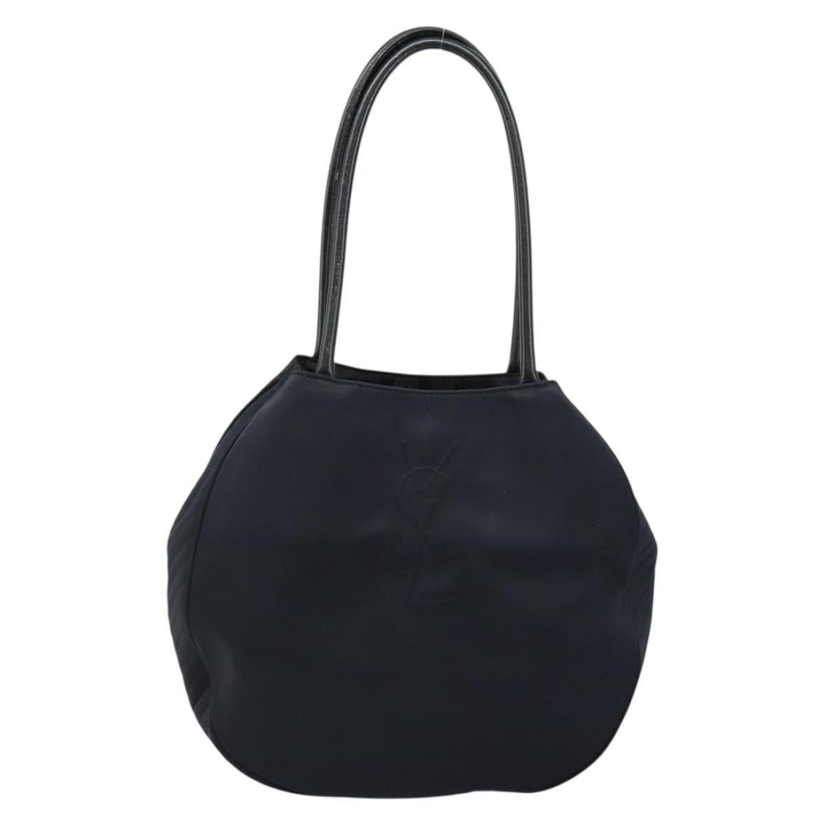 Saint Laurent Vintage Shoulder Bag Nylon, BLACK, NYLON, Shoulder bag