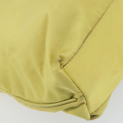 Prada Vintage Tote Nylon, Yellow, Nylon, Tote Bag