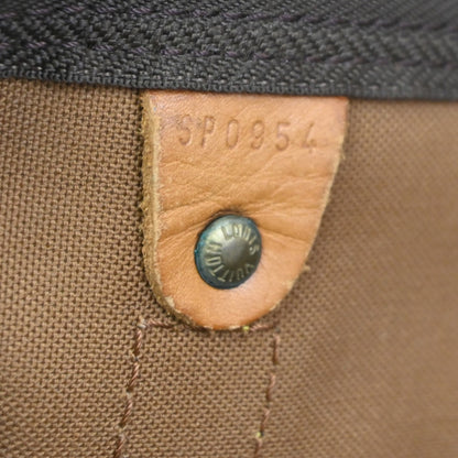 Louis Vuitton Keepall Bag Monogram Canvas, BROWN, LEATHER, Travel bag