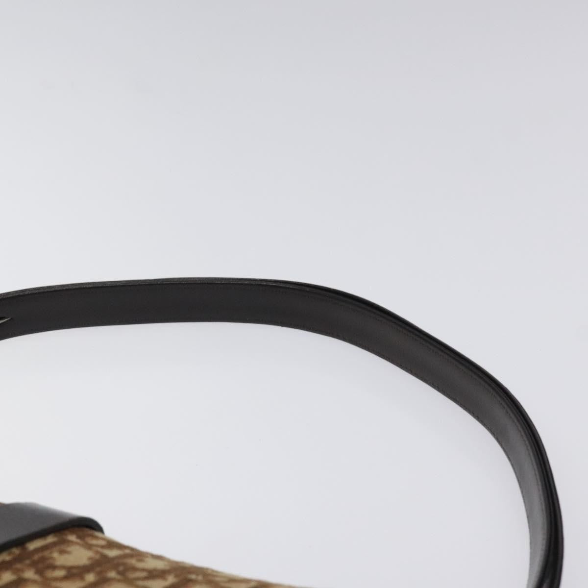 Christian Dior Vintage CD Flap Shoulder Bag Canvas, BROWN, CANVAS, Shoulder bag