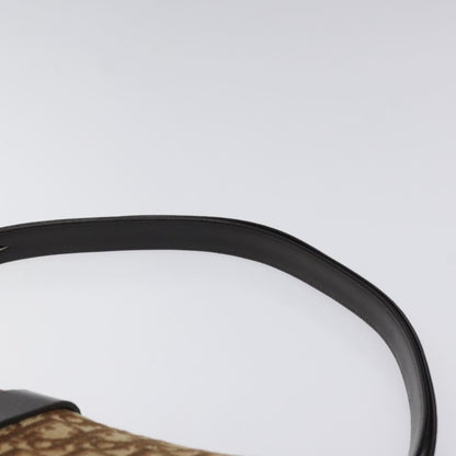 Christian Dior Vintage CD Flap Shoulder Bag Canvas, BROWN, CANVAS, Shoulder bag