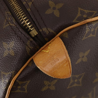 Louis Vuitton Keepall Bag Monogram Canvas, BROWN, CANVAS, Travel bag