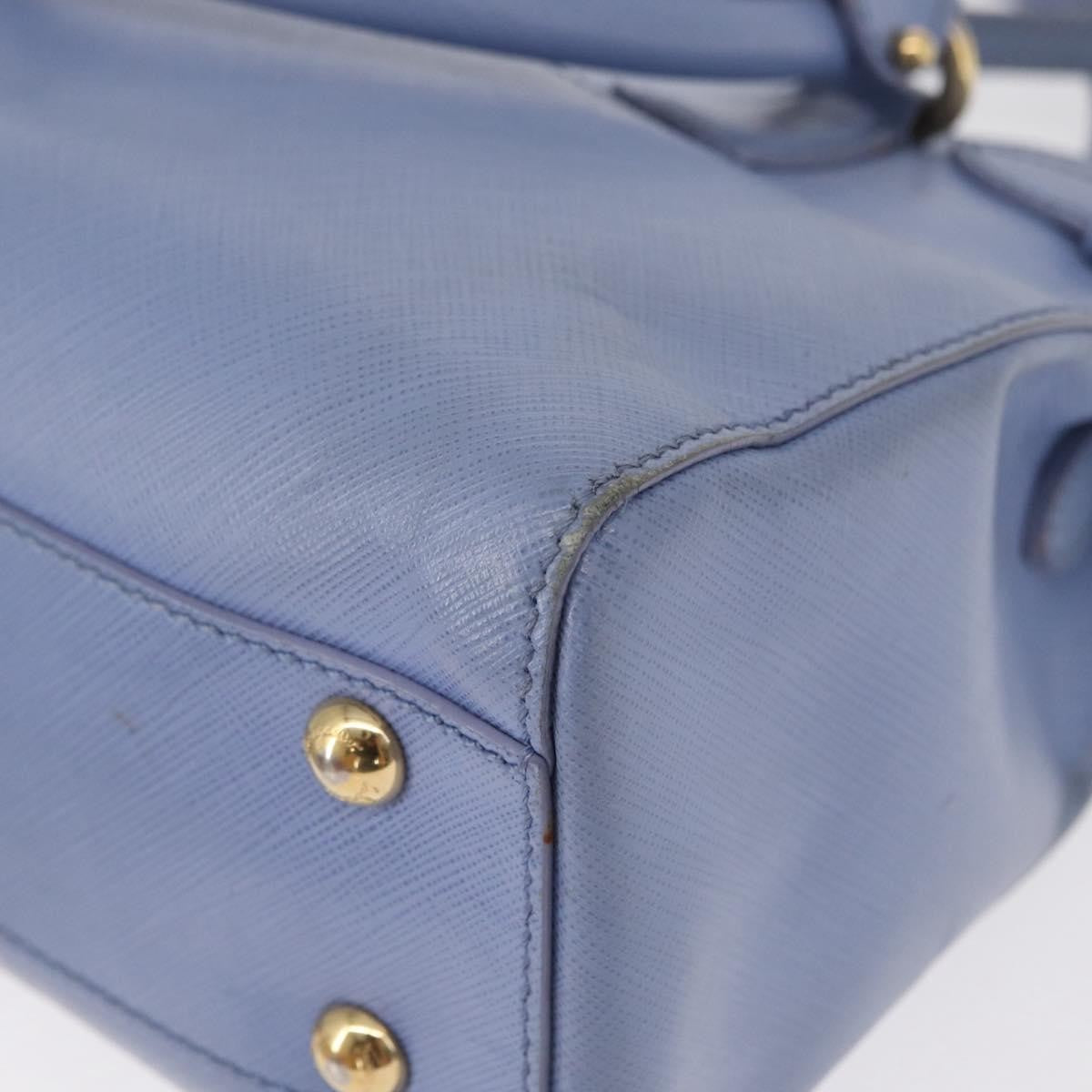 Salvatore Ferragamo Gancini Tote Leather, BLUE, LEATHER, Tote bag