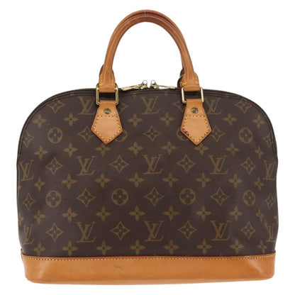 Louis Vuitton Alma Handbag Monogram Canvas, BROWN, CANVAS, Handbag