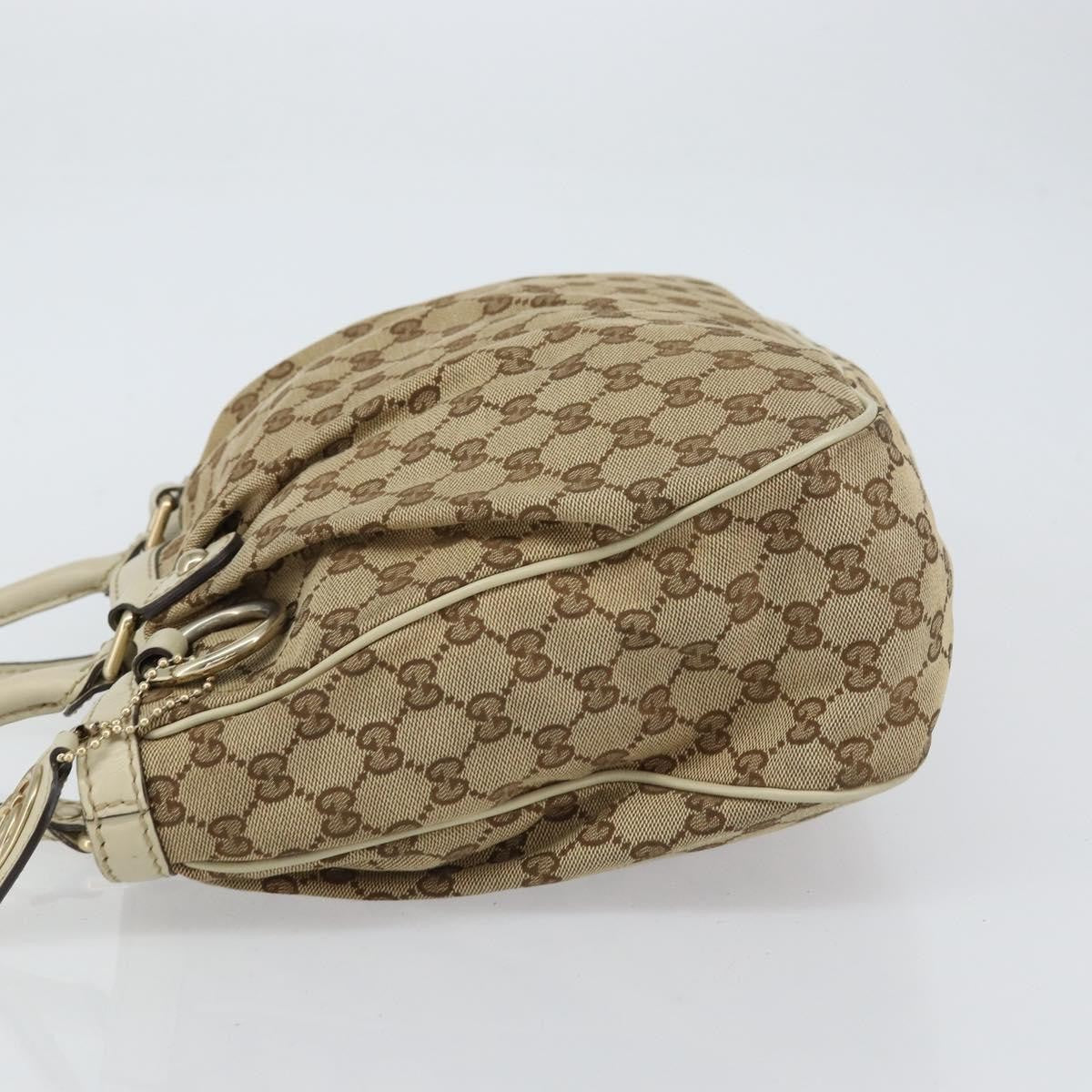 Gucci Sukey Top Handle Tote GG Canvas, BEIGE, CANVAS, Tote bag