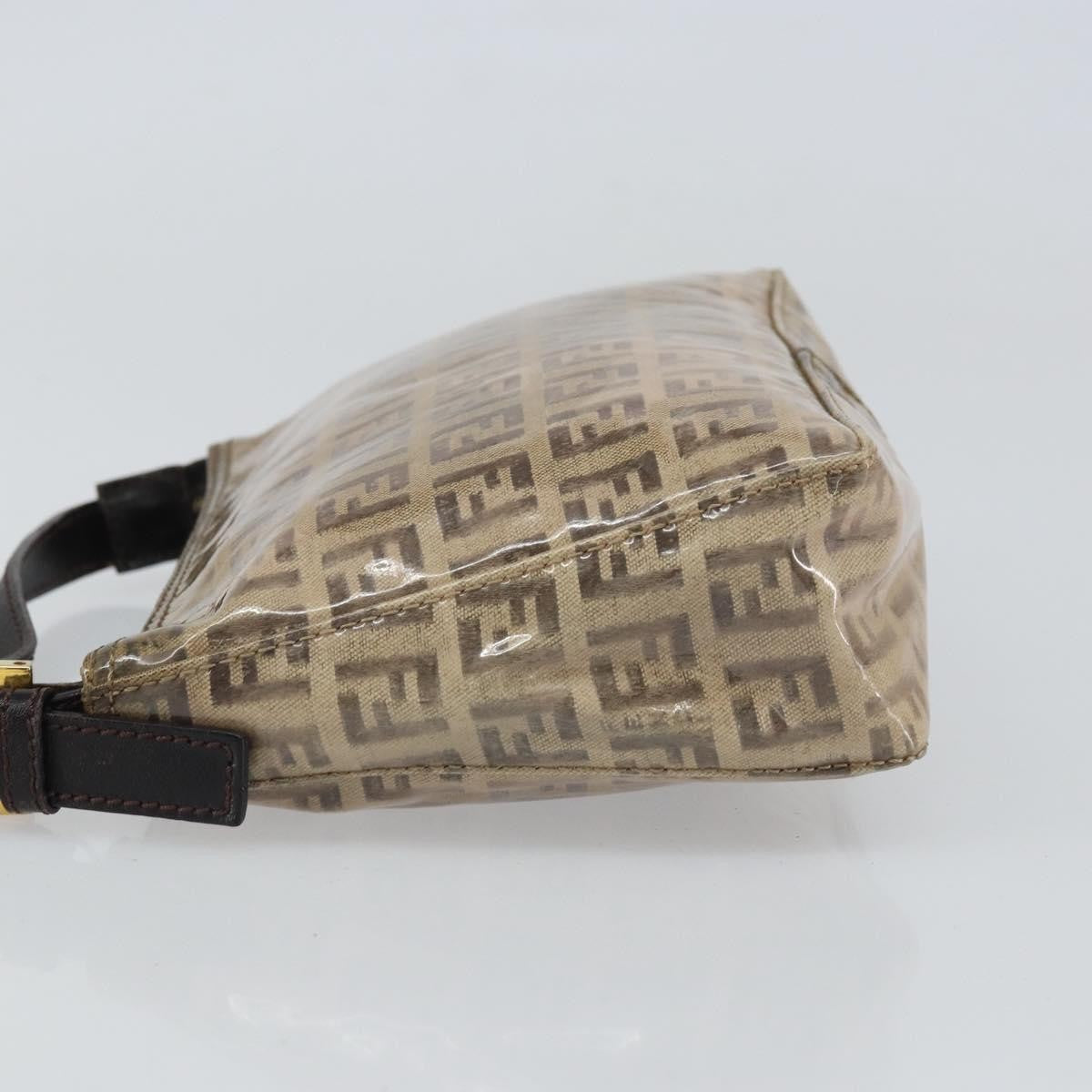 Fendi Vintage Shoulder Bag Zucca Canvas, BEIGE, PVC, Shoulder bag