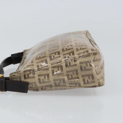 Fendi Vintage Shoulder Bag Zucca Canvas, BEIGE, PVC, Shoulder bag