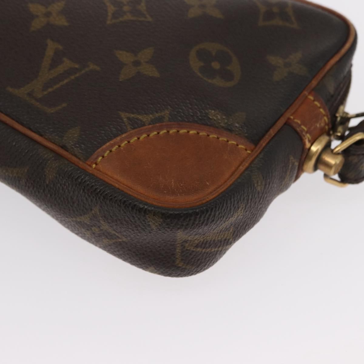 Louis Vuitton Marly Dragonne Clutch Monogram Canvas, BROWN, CANVAS, Clutche & pouche