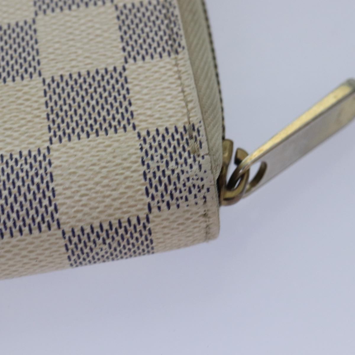 Louis Vuitton Zippy Organizer Damier, WHITE, CANVAS, Wallets