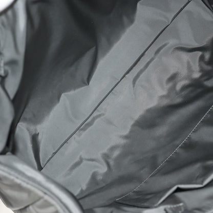 Chloe Woody Tote Recycled Nylon, GRAY, NYLON, Tote bag