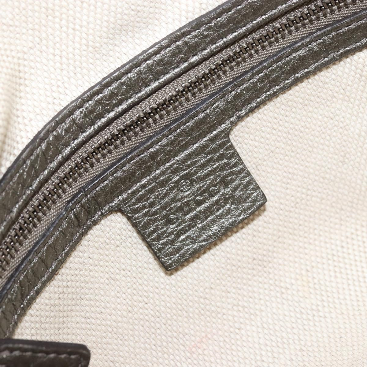 Gucci Soho Chain Zip Shoulder Bag Leather, GOLD, LEATHER, Shoulder bag