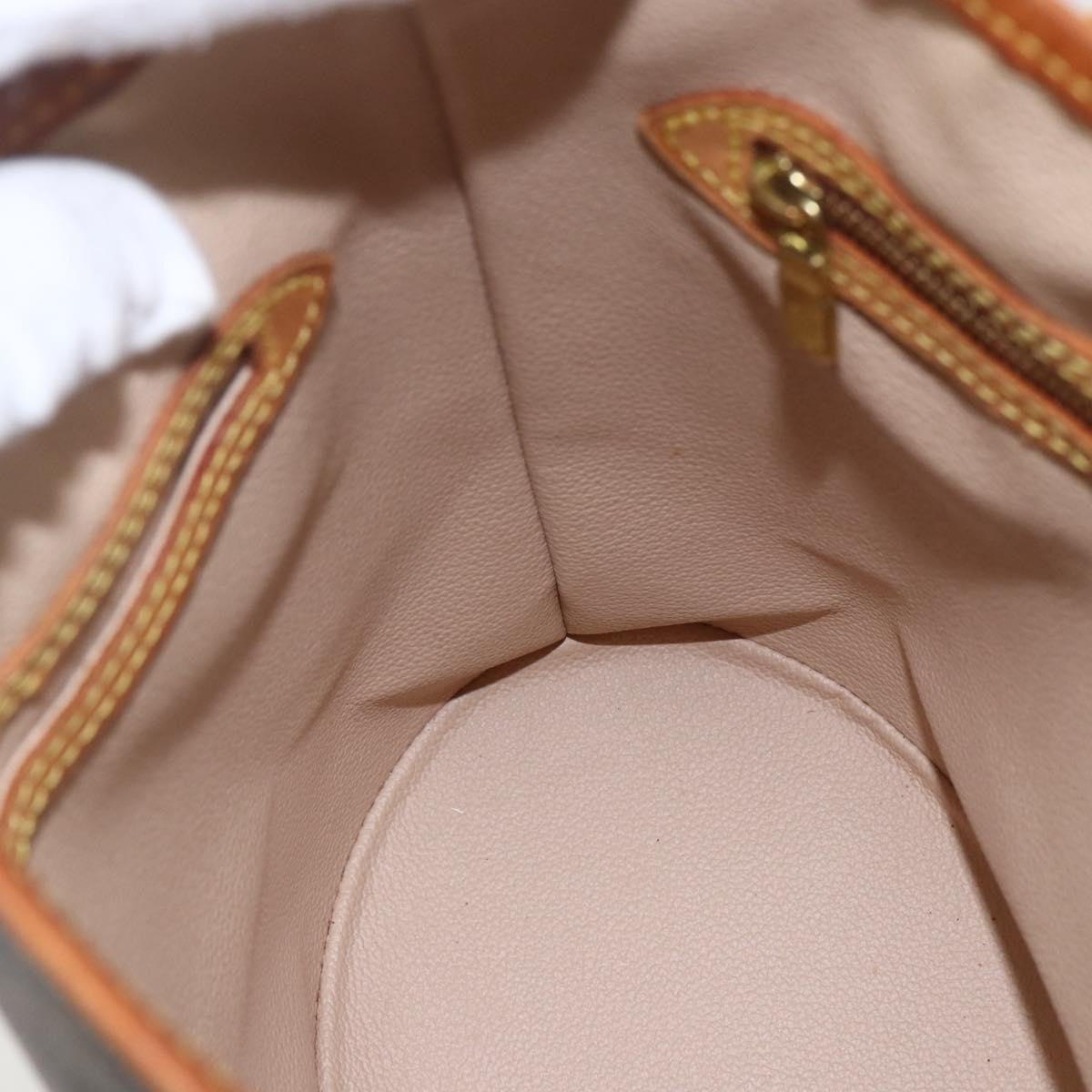 Louis Vuitton Petit Bucket Bag Monogram Canvas, BROWN, CANVAS, Shoulder bag