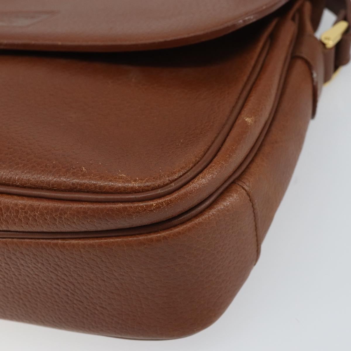 Burberry Vintage Shoulder Bag Leather, BROWN, LEATHER, Shoulder bag