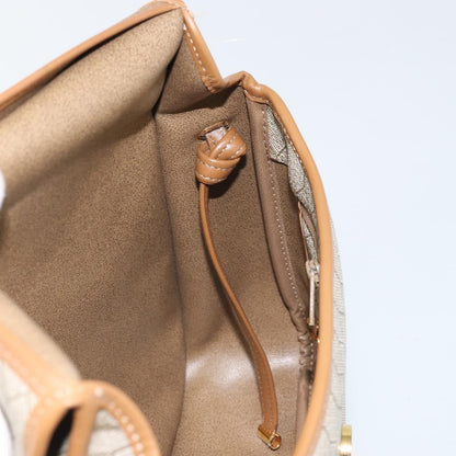 Christian Dior Vintage Honeycomb Shoulder Bag Canvas, BEIGE, PVC,CANVAS, Shoulder bag