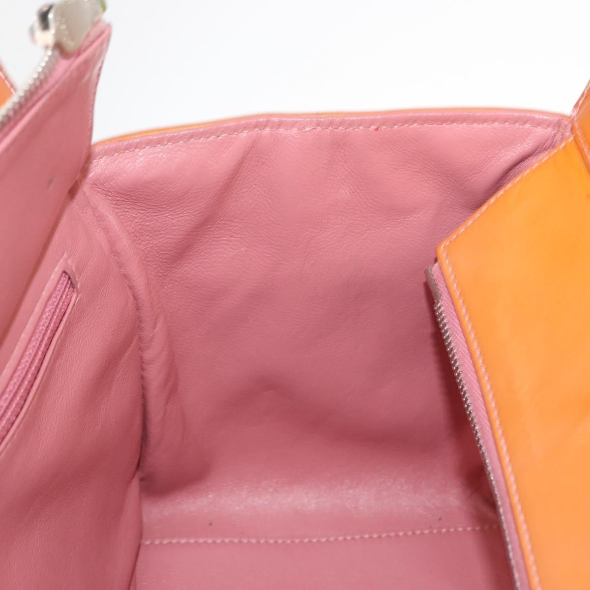 Chanel Vintage Petite Timeless Tote Quilted Patent, ORANGE, PATENT_LEATHER, Tote bag