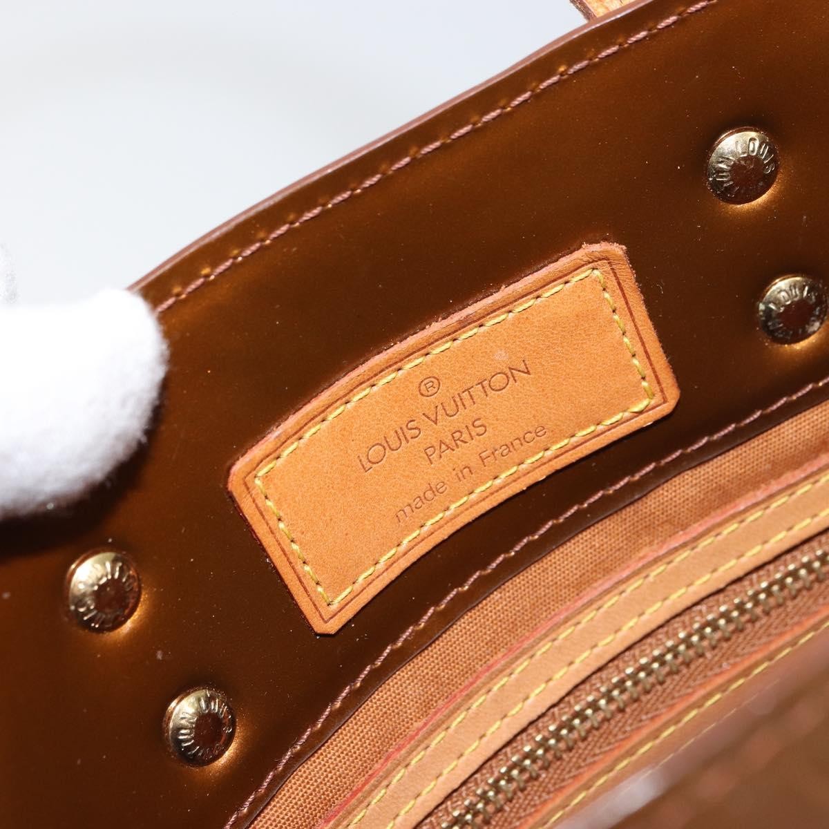 Louis Vuitton Reade Handbag Monogram Vernis, BROWN, PATENT_LEATHER, Tote bag