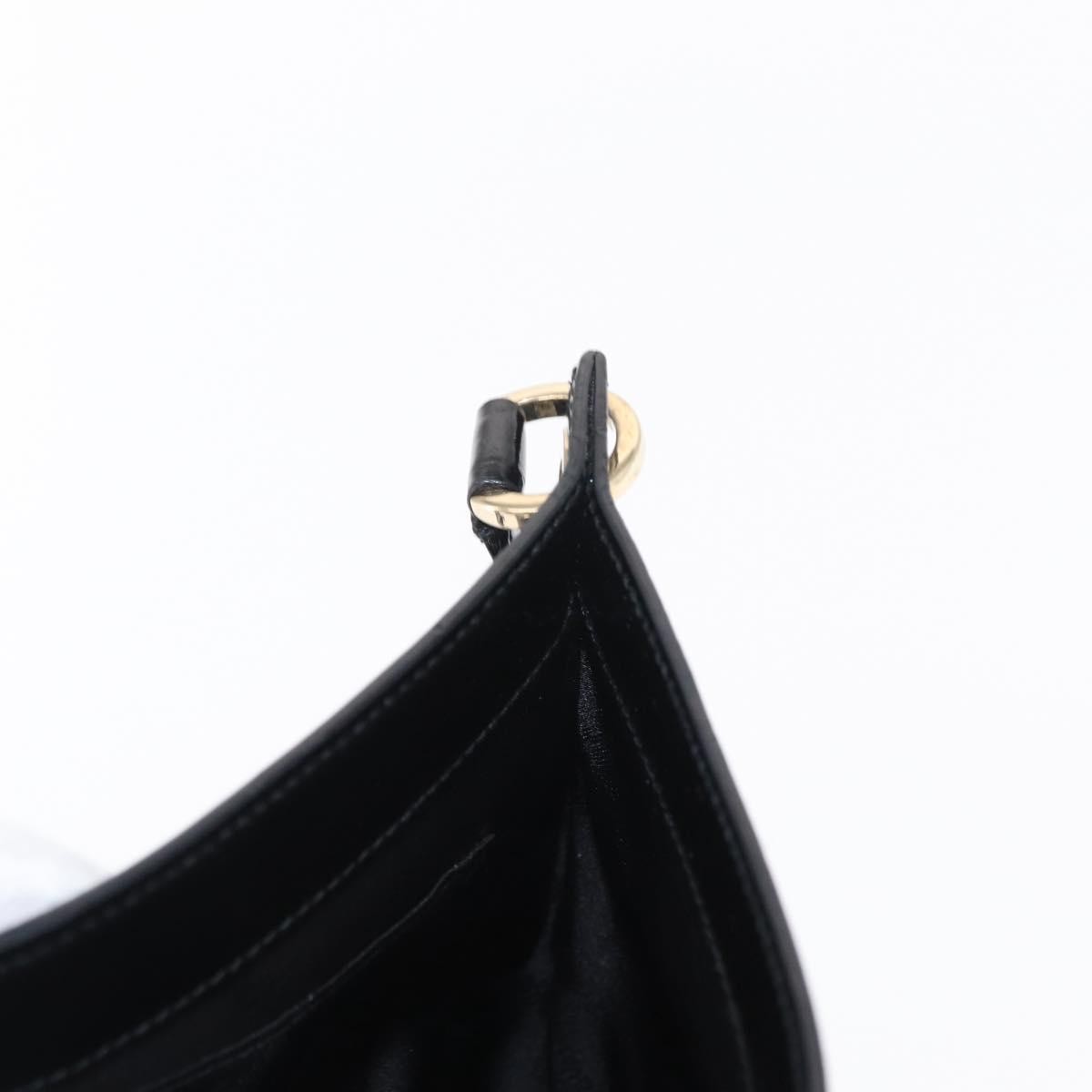 Salvatore Ferragamo Gancini Shoulder Bag Patent Leather, BLACK, PATENT_LEATHER, Shoulder bag
