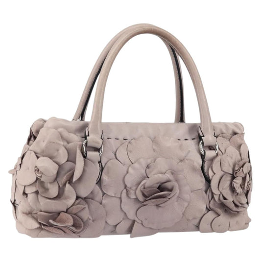 Valentino Garavani Rose Handbag Leather, PURPLE, LEATHER, Handbag