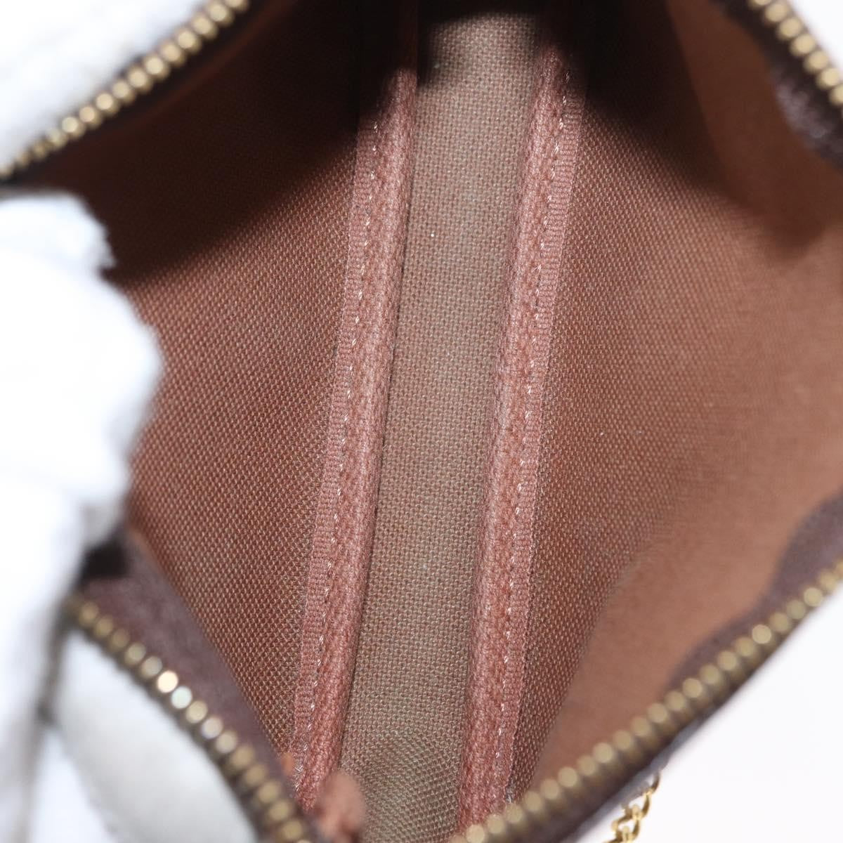 Louis Vuitton Mini pochette accessoires Canvas, BROWN, CANVAS, Clutche & pouche