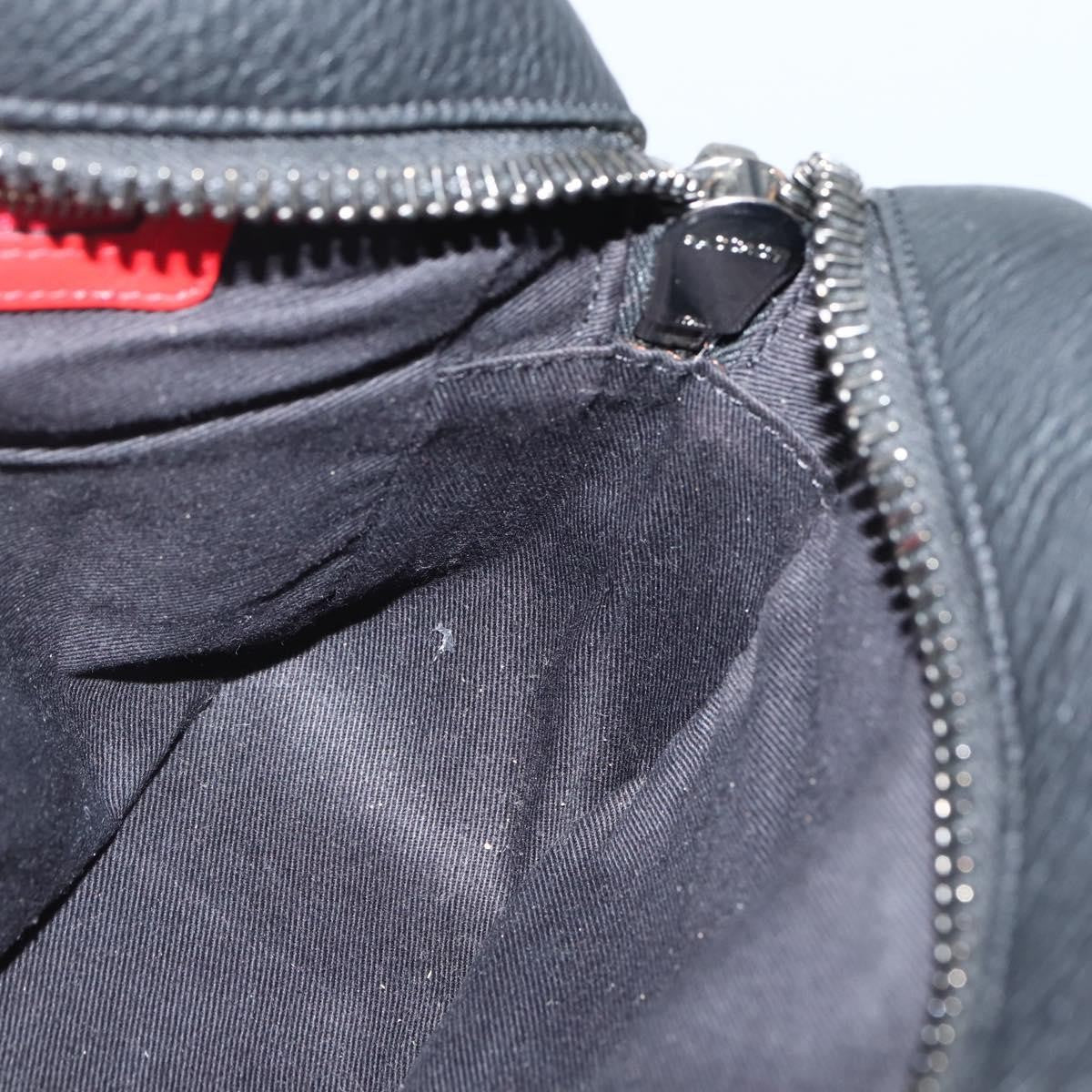 Christian Louboutin Loubiclutch Leather, BLACK, LEATHER, Clutche & pouche