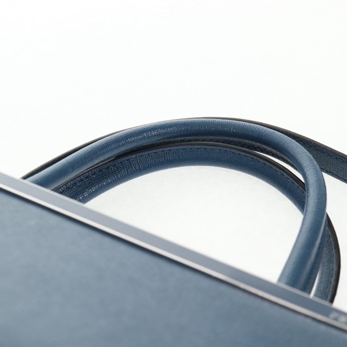 Fendi 2Jours Bag Leather, BLUE, LEATHER, Handbag