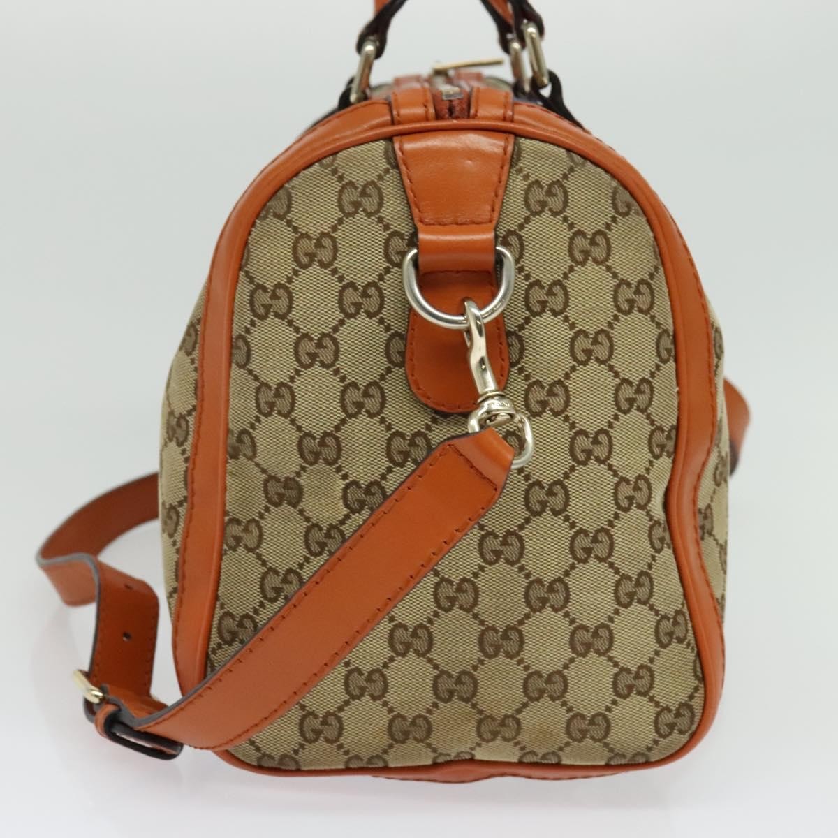 Gucci Vintage Web Boston Bag GG Canvas, BEIGE, CANVAS, Handbag
