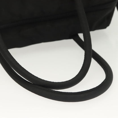 Prada Vintage Zip Handbag Tessuto, BLACK, NYLON, Handbag