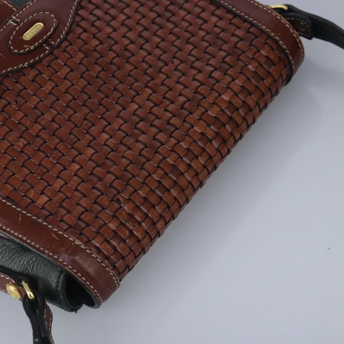 Bally Vintage Shoulder Bag Leather, Green, Leather, Shoulder Bag