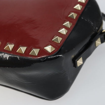 Valentino Garavani Rockstud Chain Camera Crossbody Bag Patent leather, RED, PATENT_LEATHER, Clutche & pouche