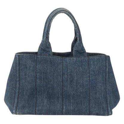 Prada Canapa Tote Denim, BLUE, CANVAS, Tote bag