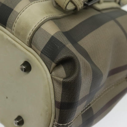 Burberry Nova Check Handbag Nova Check Canvas and leather, BEIGE, CANVAS, Handbag