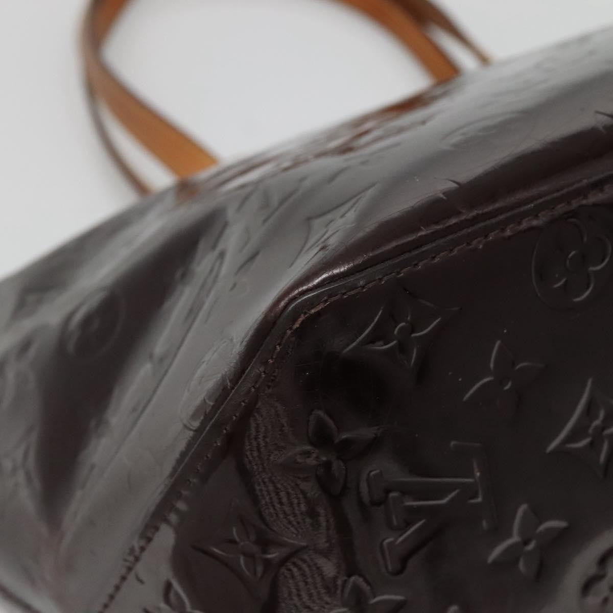 Louis Vuitton Bellevue Handbag Monogram Vernis, BURGUNDY, PATENT_LEATHER, Tote bag