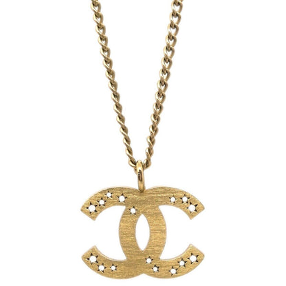 Chanel CC Pendant Necklace Metal, GOLD, GOLD_PLATED, Necklace