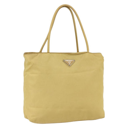 Prada Vintage Tote Tessuto, YELLOW, NYLON, Tote bag