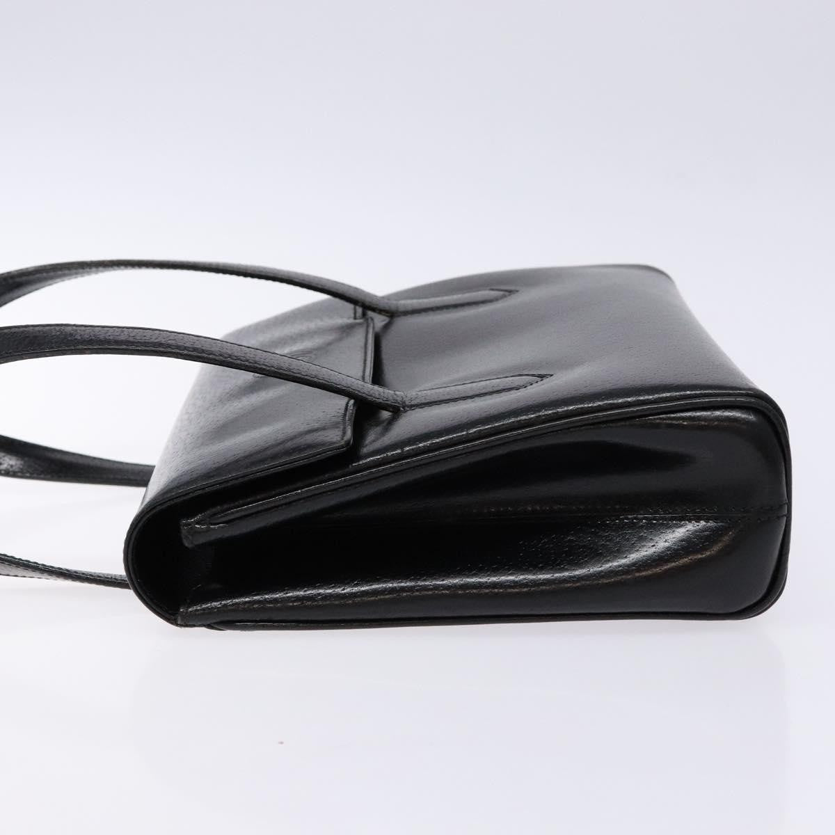 Gucci Vintage Handbag Leather, BLACK, LEATHER, Handbag