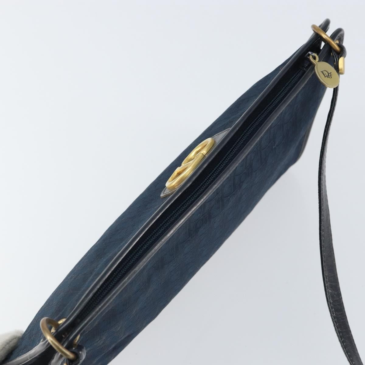 Christian Dior Vintage CD trotter Shoulder bag Canvas, NAVY, CANVAS, Shoulder bag