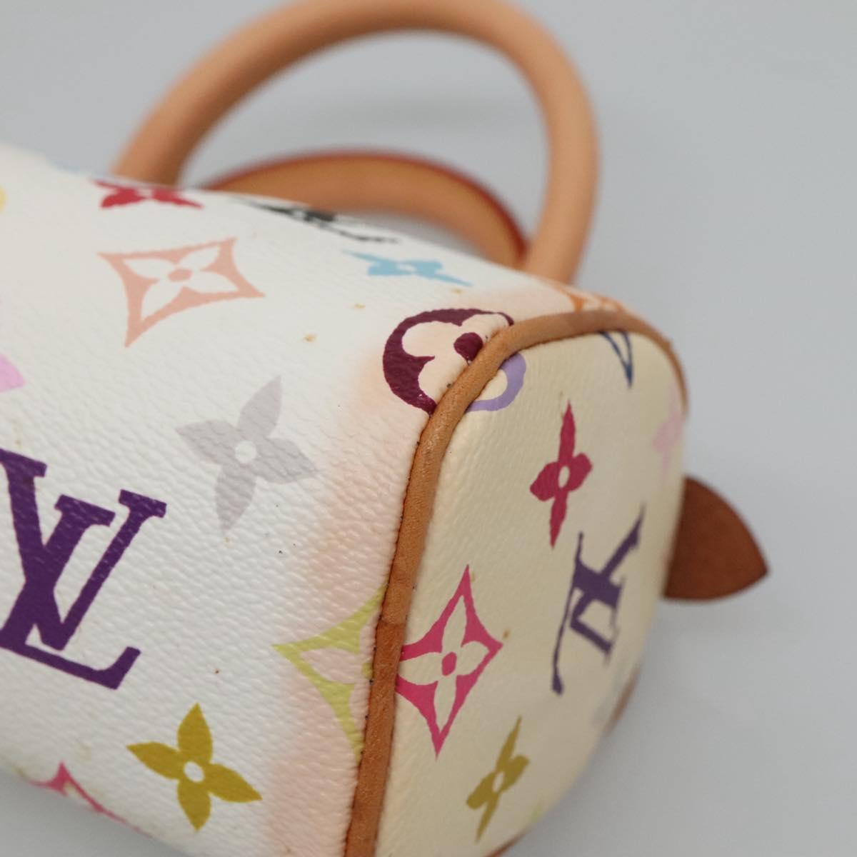 Louis Vuitton Speedy Mini HL Handbag Monogram Multicolor, WHITE, CANVAS, Handbag