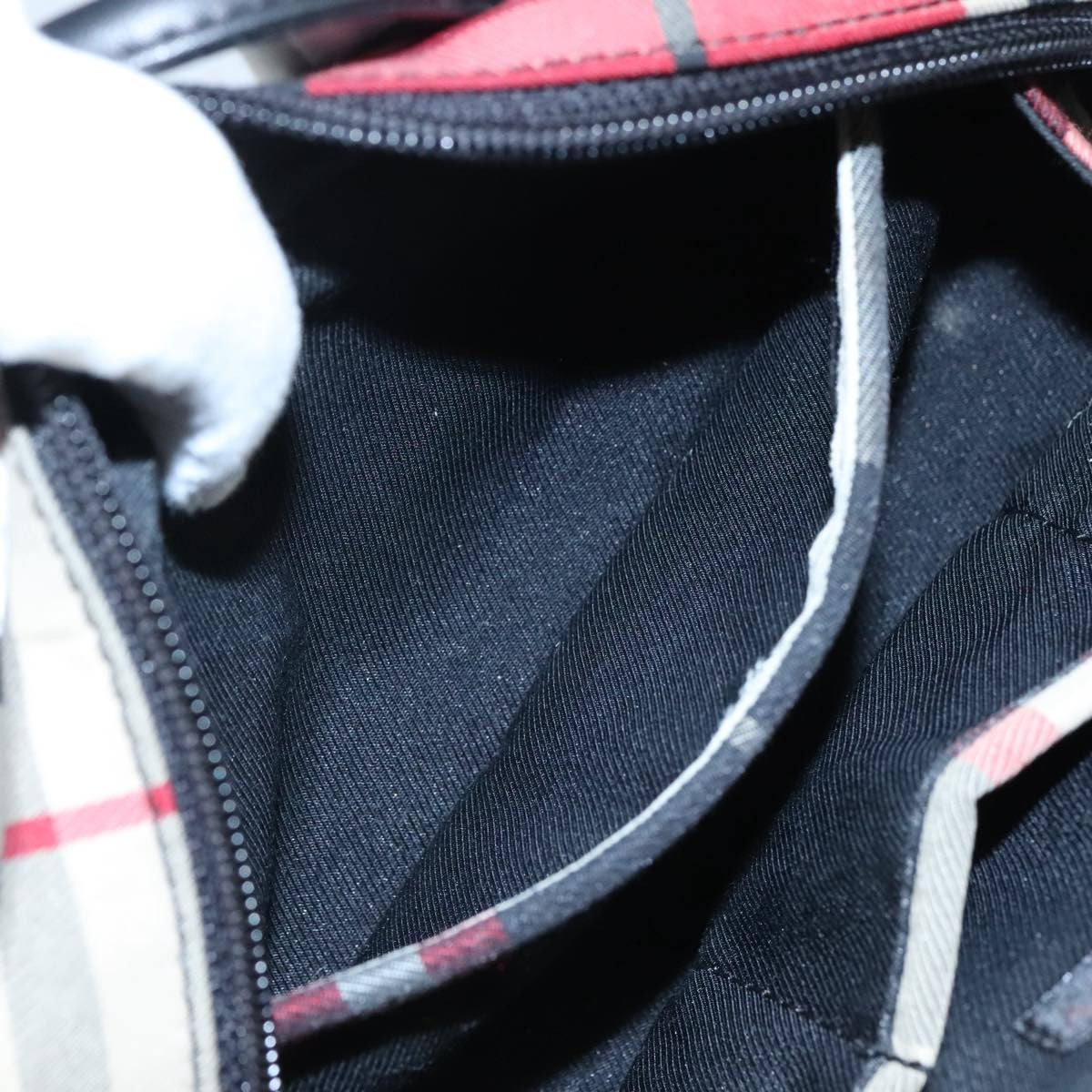 Burberry Nova Handbag Check Pattern, MULTICOLOUR, CANVAS, Handbag