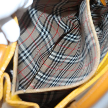 Burberry Vintage Handbag Leather, YELLOW, LEATHER, Handbag