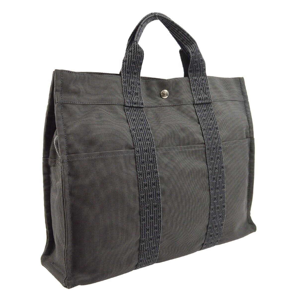 Hermes Fourre-tout Herline Fourre-tout Herline, GRAY, CANVAS, Tote bag