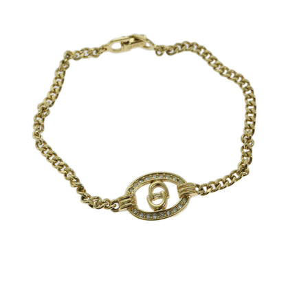 Christian Dior CD Logo Bracelet Metal, GOLD, METAL, Bracelet