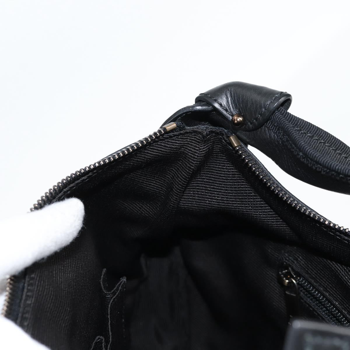 Salvatore Ferragamo Vala Shoulder Bag Leather, BLACK, LEATHER, Shoulder bag