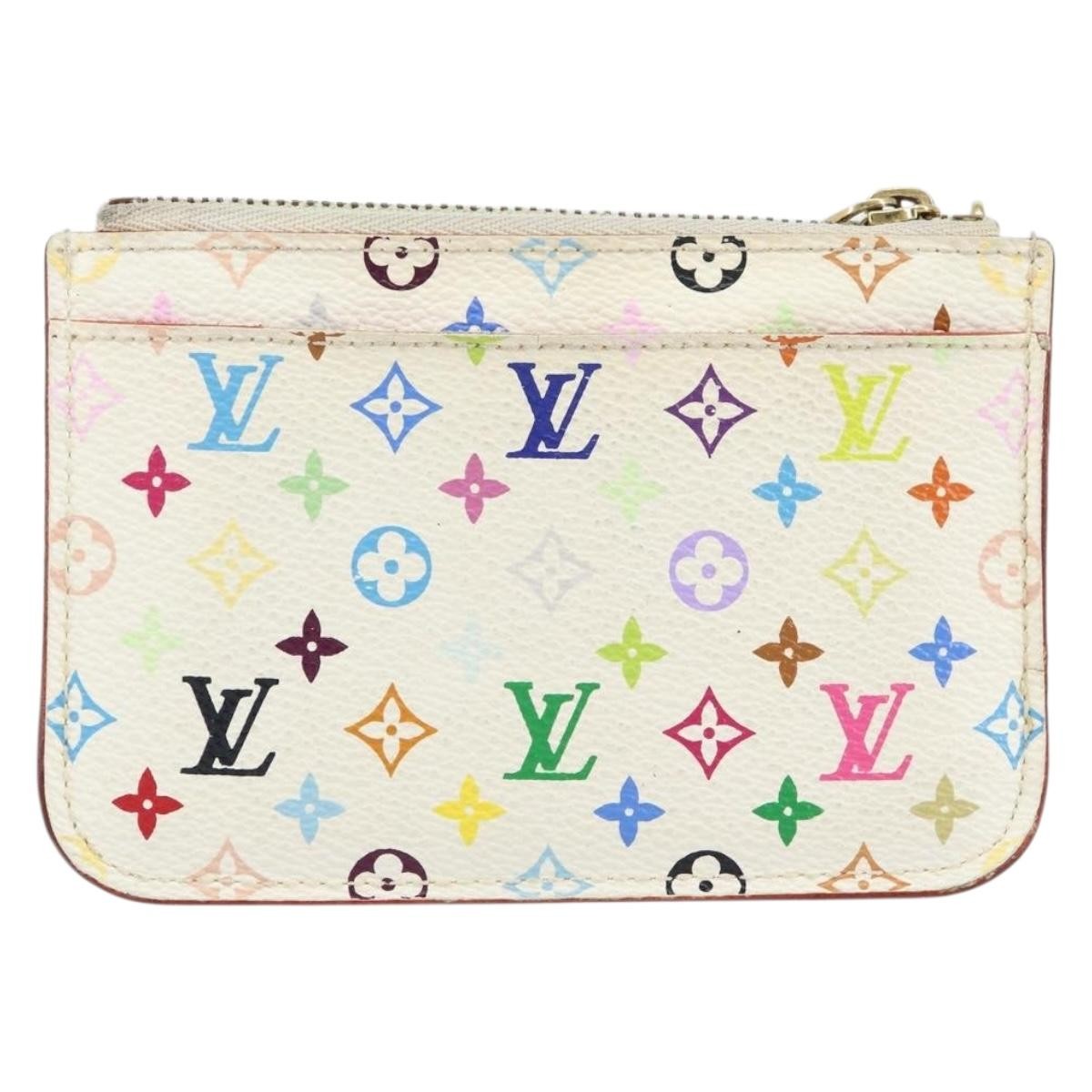 Louis Vuitton Pochette Cles Key Pouch Reverse Monogram Giant, MULTICOLOUR, CANVAS, Clutche & pouche