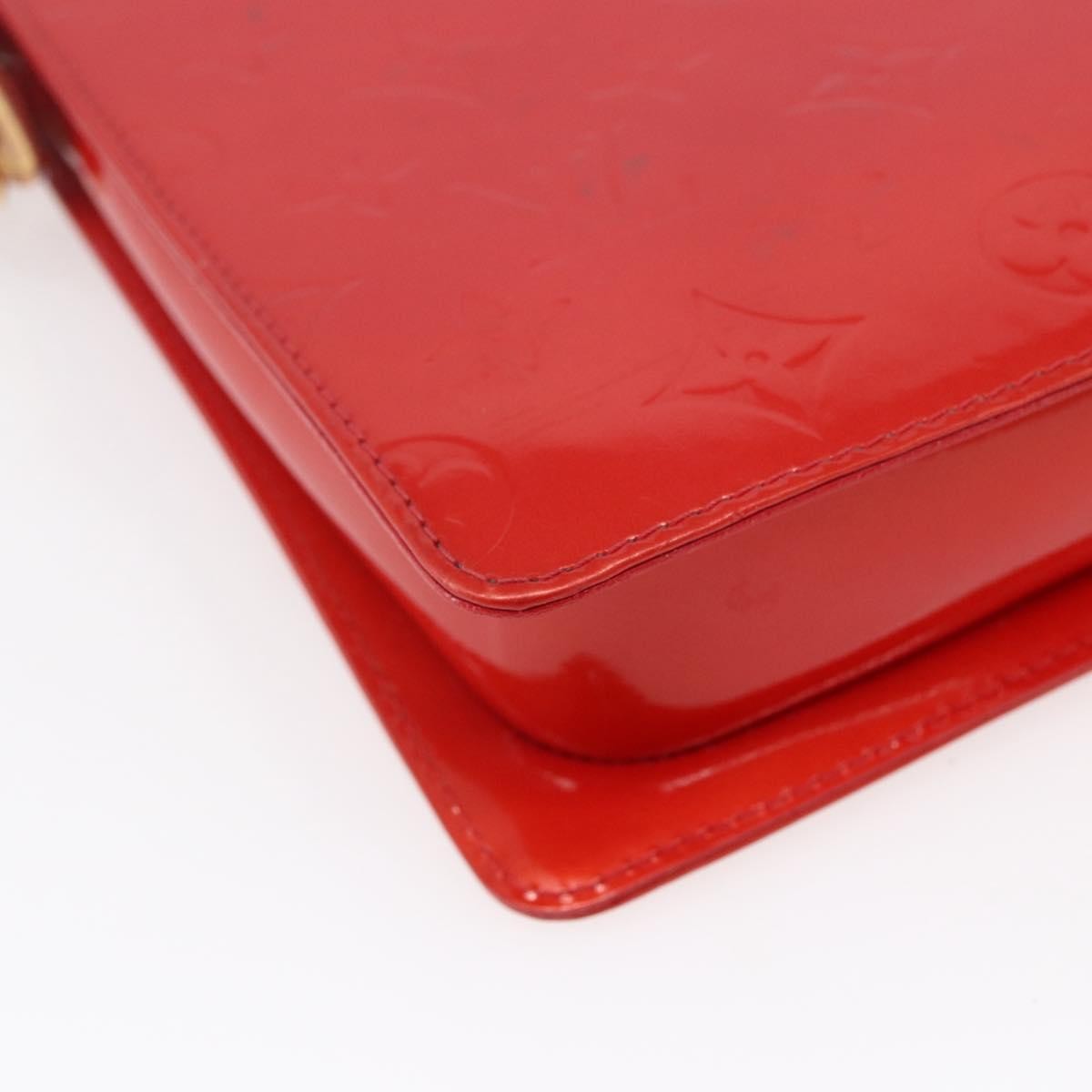 Louis Vuitton Mott Handbag Monogram Vernis, RED, PATENT_LEATHER, Clutche & pouche